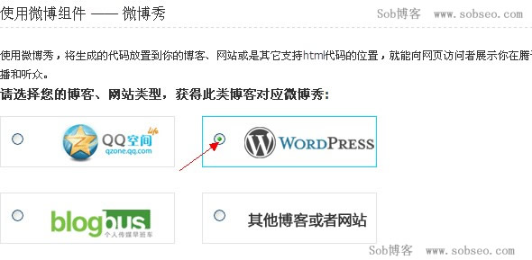 选择适合wordpress的微博秀组件 